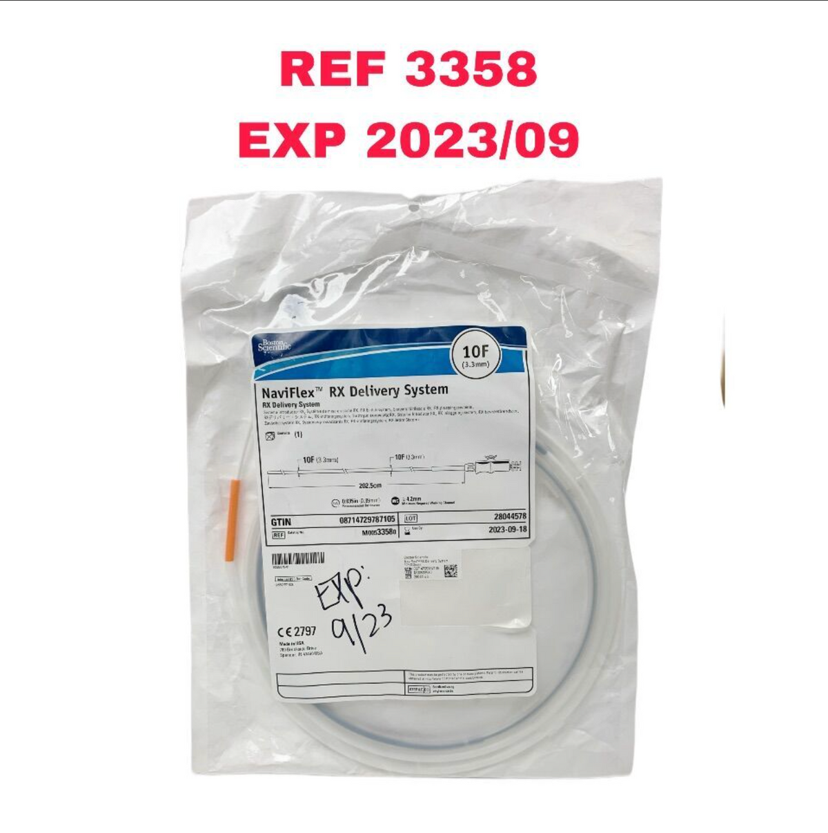 BOSTON SCIENTIFIC M00533580 NaviFlex RX Delivery System RX Delivery System EXP 2023 09