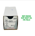 ETHICON Z503G PDS II CLEAR MONOFILAMENT 5-0 (15 cm) P-2 (10/Box) EXP 2027 04