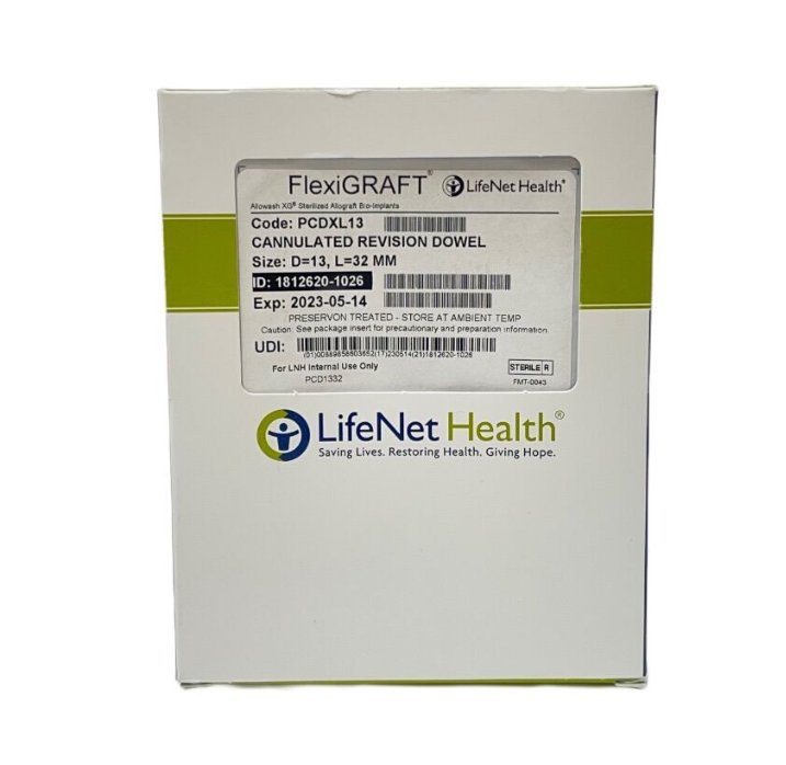 LIFENET HEALTH PCDXL13 FLEXIGRAFT CANNULATED REVISION DOWEL Size: D=13 L=32 MM  EXP 2023 05