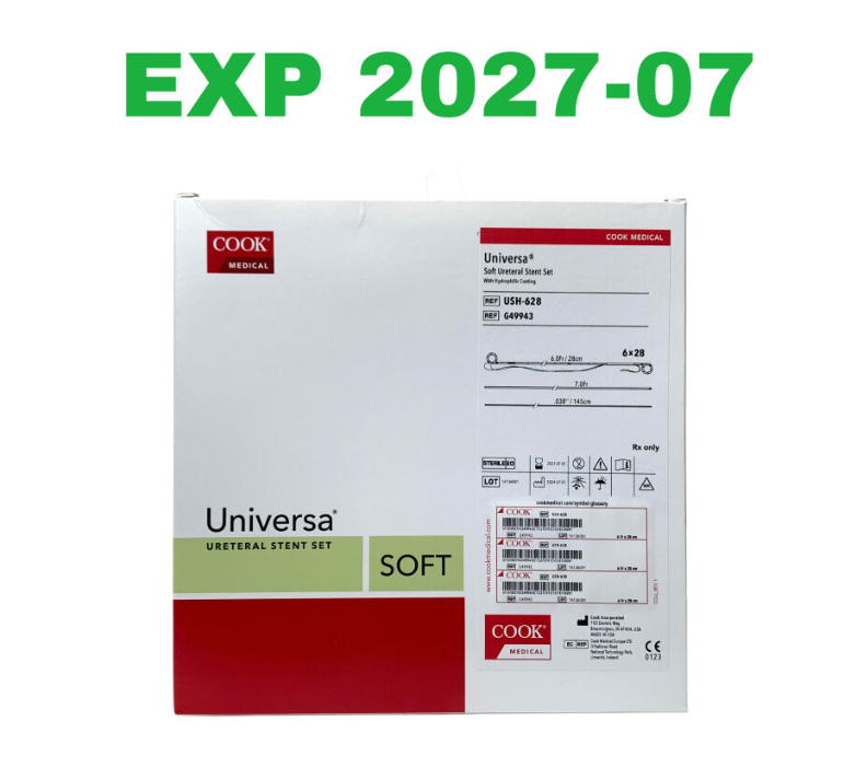 COOK MEDICAL G49943 USH-628 UNIVERSA SOFT URETERAL STENT SET EXO 2027 07