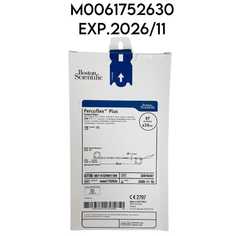 BOSTON SCIENTIFIC 175263 Percuflex Plus Ureteral Stent 6F (2.0mm) ×26cm EXP.2026 11