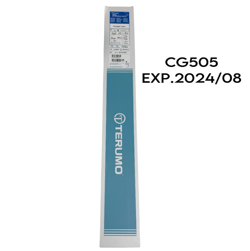 TERUMO CG505 RADIFOCUS Glidecath Angiographic Catheter Straight Taper Fr. 5 X 65cm 5/BOX EXP. 2024 08