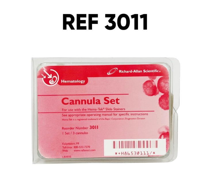 RICHARD ALLAN 3011 Hematology Cannula Set For use with the Hema-Tek Slide Stainers 3/Pack