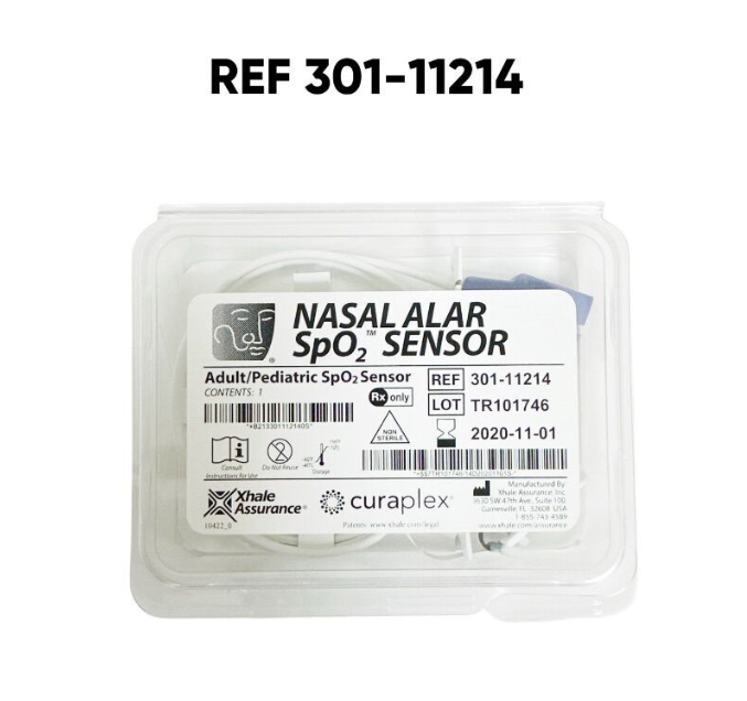 CURAPLEX 301-11214 NASAL ALAR Adult/Pediatric SpO2 SENSOR EXP.2020 11