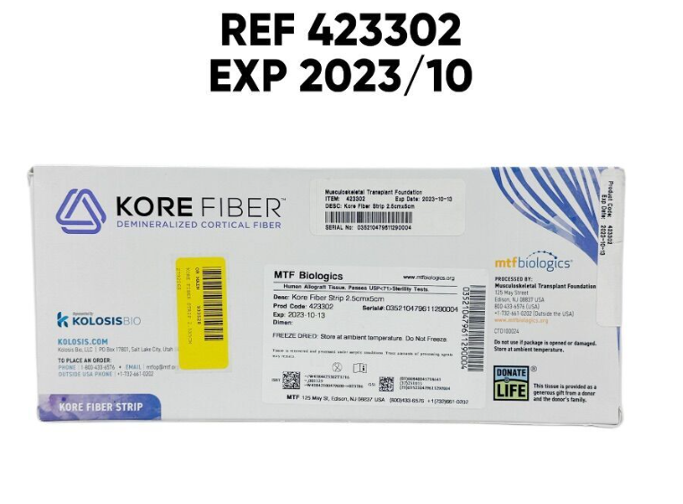 MTF 423302 Kore Fiber Strip 2.5cm x 5cm  EXP 2023 10