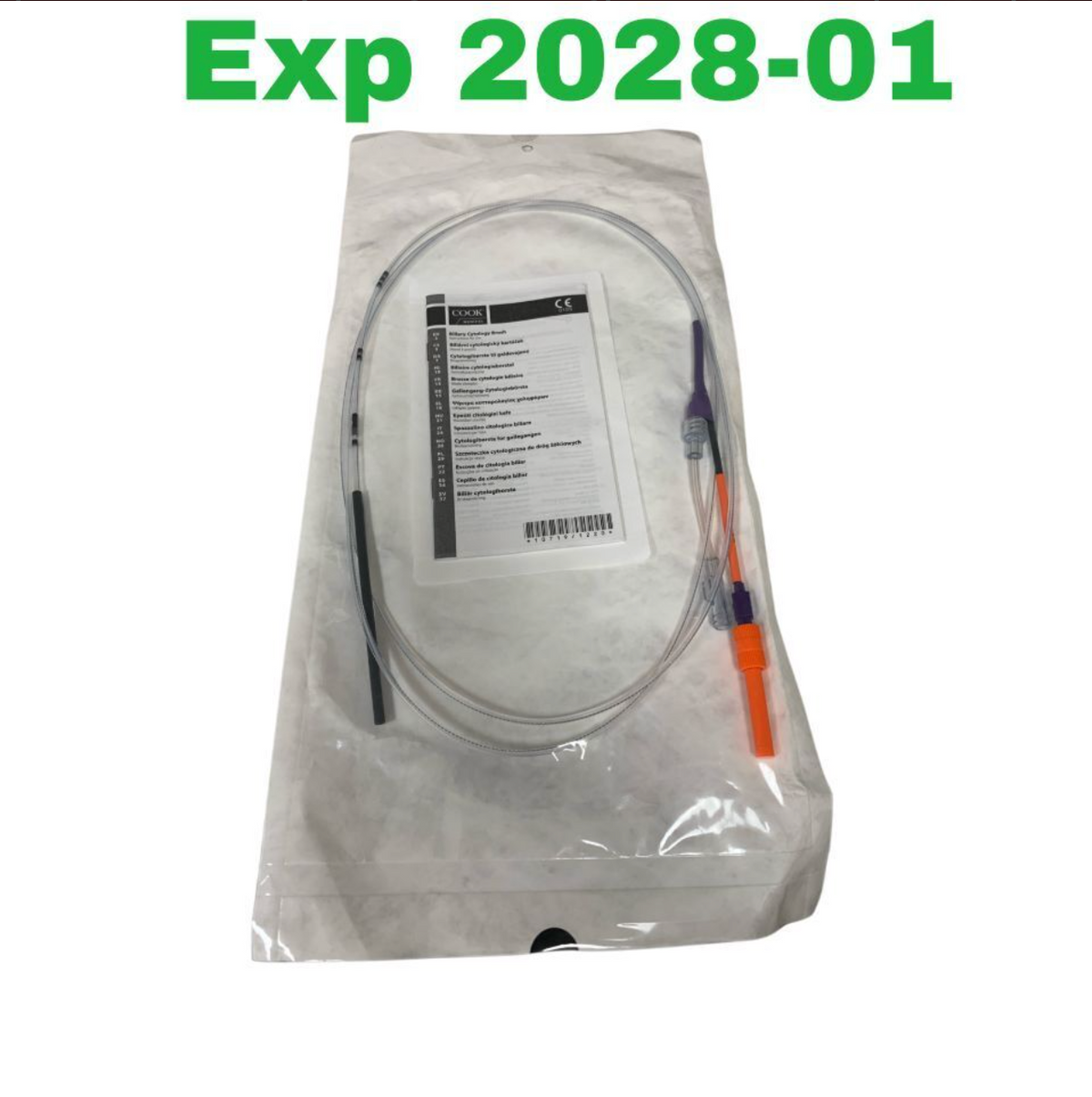 COOK MEDICAL FS-CB-1.5-S / G31525 Fusion Cytology Brush 7.8 Fr 186 cm EXP 2028 01