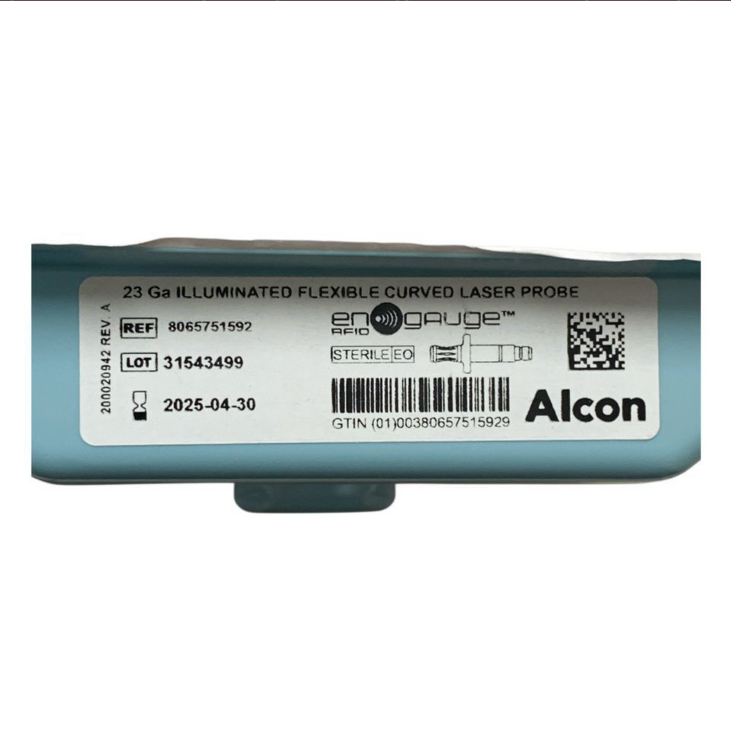 ALCON 8065751592 enGauge 23 Ga Illuminated Flexible Curved Laser Probe EXP 2025 04