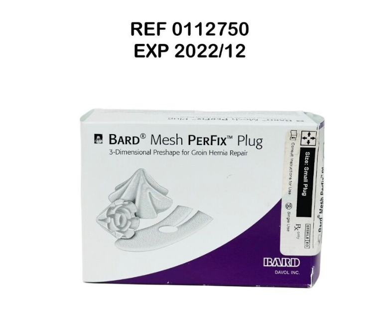 BARD 0112750 Mesh Perfix Plug Small 2/BOX EXP 2022 12