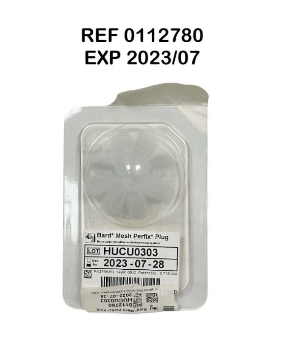 BARD 0112780 BARD Mesh PerFix Plug Extra Large EXP 2023 07