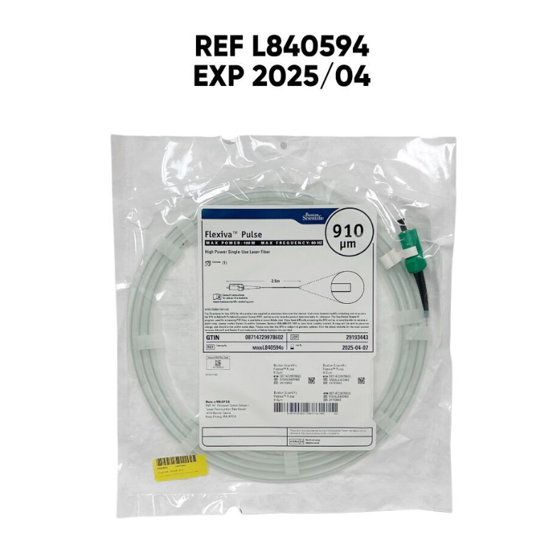 BOSTON SCIENTIFIC L840594 Flexiva Pulse High Power Single-Use Laser Fiber 910 um EXP 2025 04