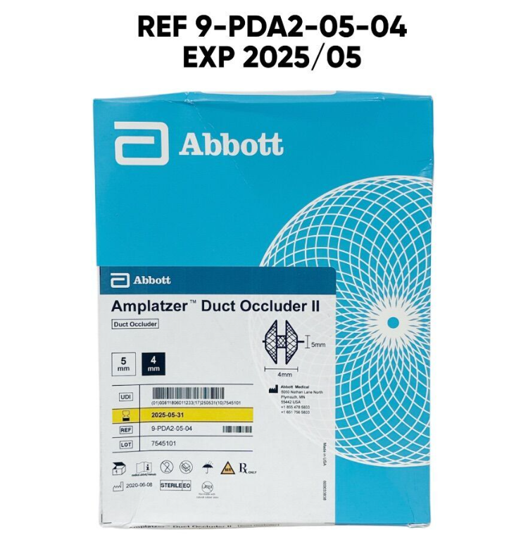 ABBOTT 9-PDA2-05-04 Amplatzer Duct Occluder II Duct Occluder 5 mm x 4 mm EXP 2025 05