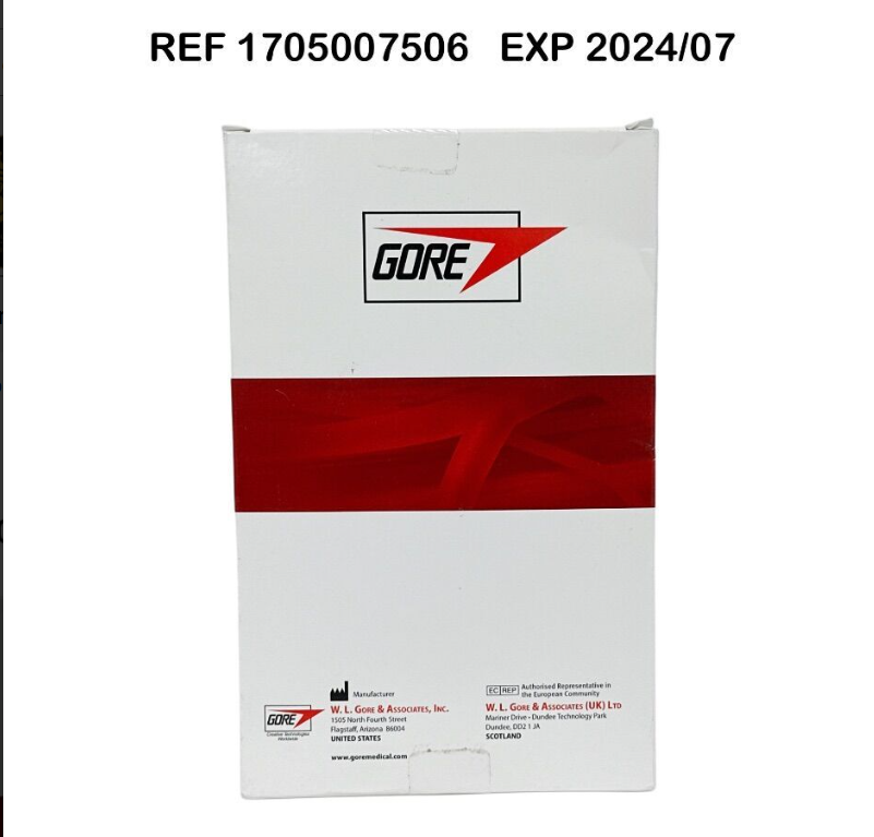 GORE 1705007506 GORE-TEX CARDIOVASCULAR PATCH 5.0 cm x 7.5 cm x 0.6 mm EXP 2024 07