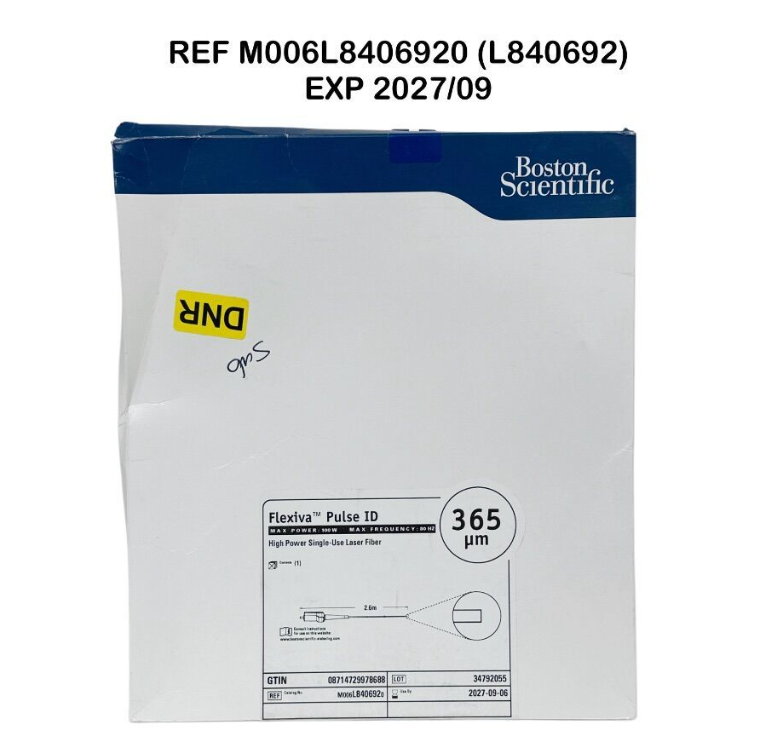 BOSTON SCIENTIFIC MO06L8406920 (L840692) Flexiva Pulse ID High Power Single-Use Laser Fiber 365 um EXP 2027 09