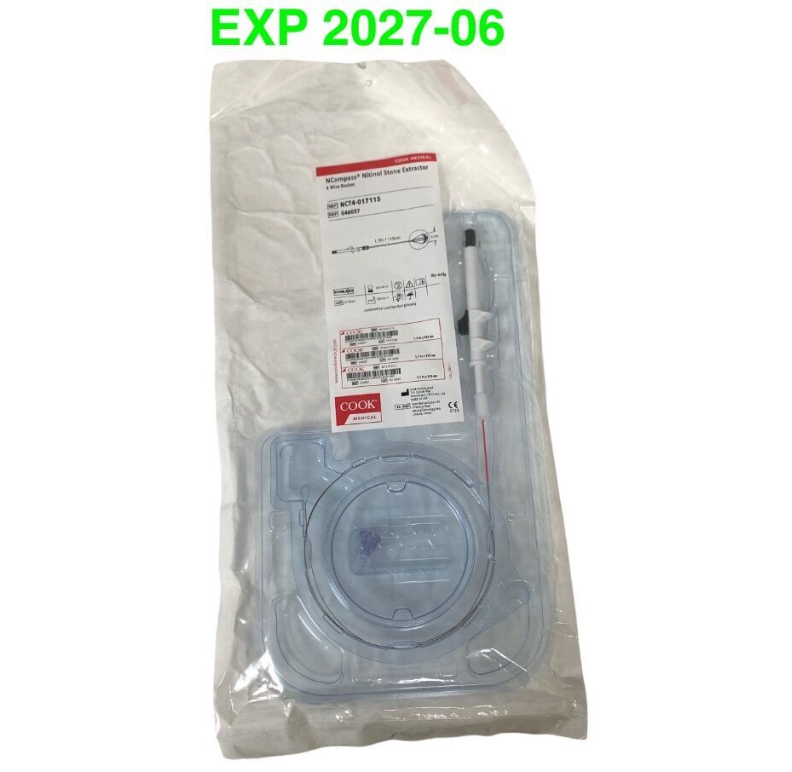 COOK MEDICAL G46027 NCompass Nitinol Stone Extractor 4 Wire Basket 1.7Fr 115cm EXP.2027 06