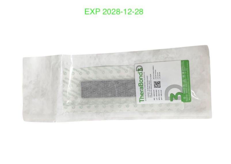 THERABOND 3DAIXS-410 3D Antimicrobial Barrier Island Dressing 4"x10" Silver Exp.2028 12