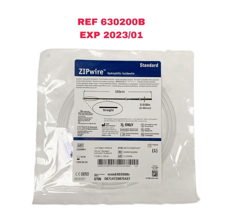 BOSTON SCIENTIFIC M006630200B0 ZIPwire Hydrophilic Guidewire EXP 2023 01
