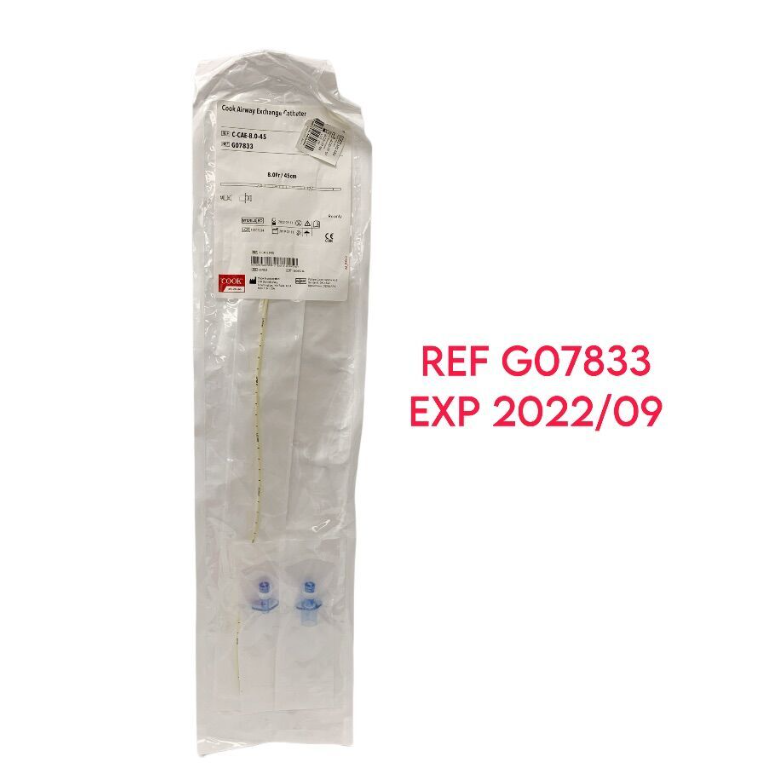 COOK MEDICAL G07833 Cook Airway Exchange Catheter EXP 2022 09