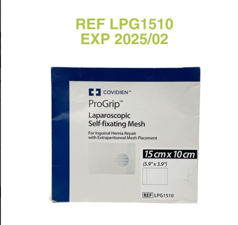 COVIDIEN LPG1510 ProGrip Laparoscopic Self-fixating Mesh 15 cm x 10 cm EXP 2025 02