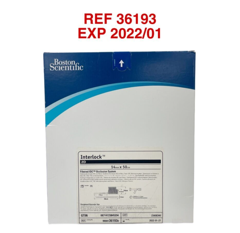 BOSTON SCIENTIFIC 36193 Interlock 2D 14mm x 50cm Fibered IDC Occlusion System EXP 2022 01