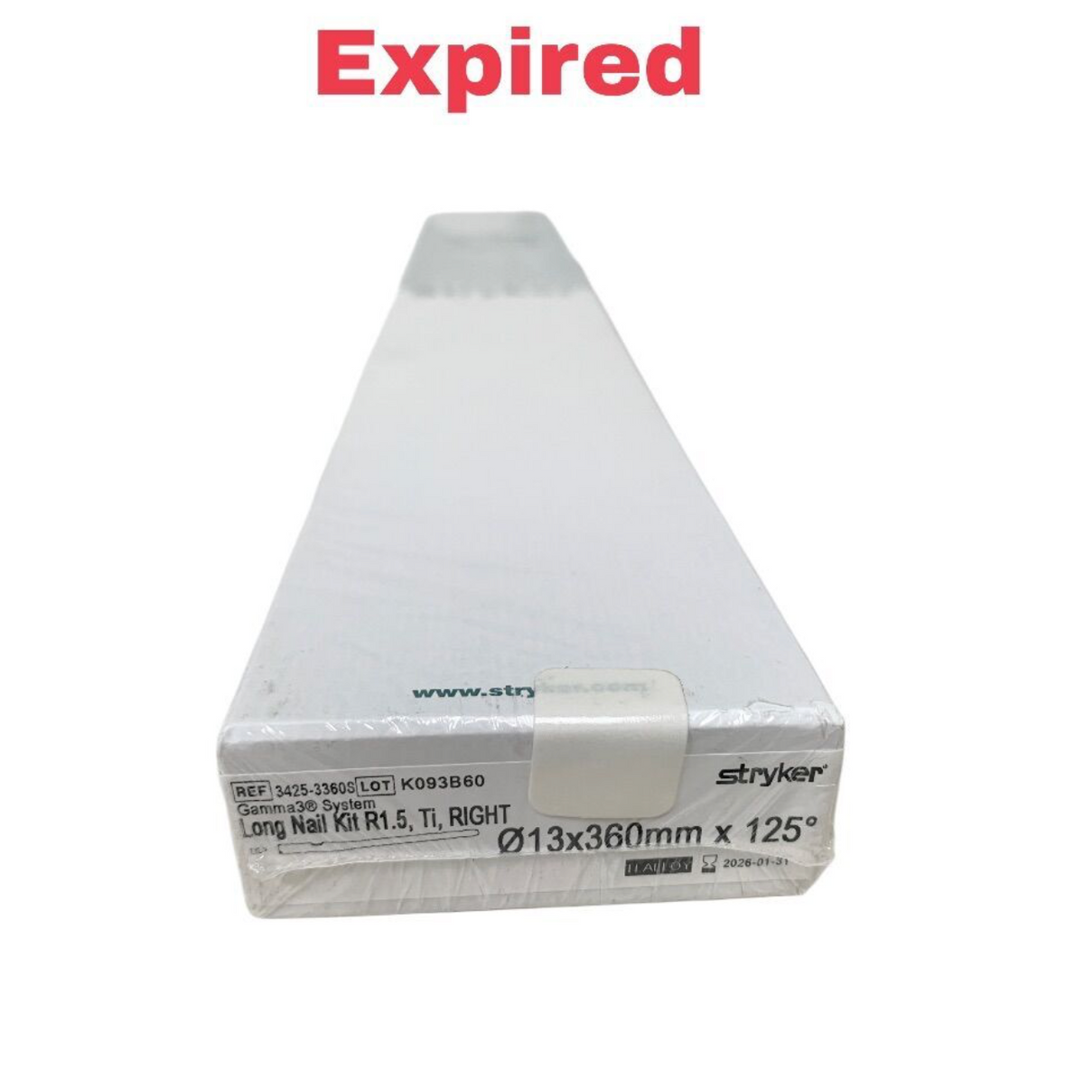 STRYKER 3425-3360S Gamma3 Long Nail Kit 13x360mm 125 EXP 2026 01