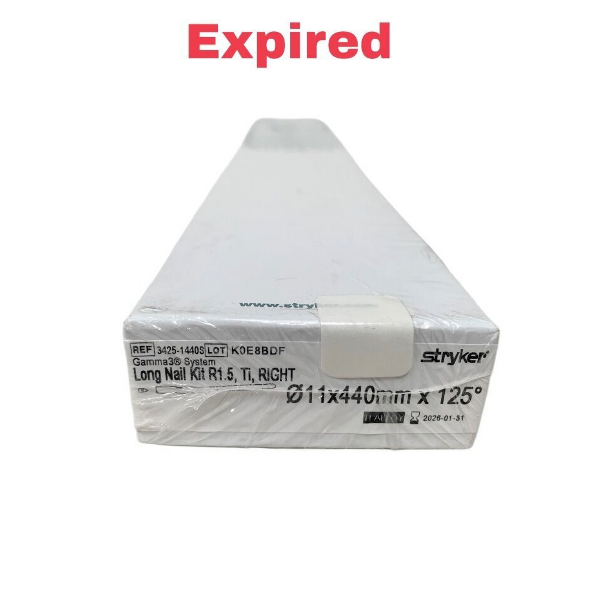 STRYKER 3425-1440S Gamma3 Long Nail Kit 11x440mm 125 EXP 2026 01