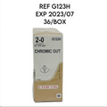 ETHICON G123H CHROMIC GUT (3.5 metric) 27" (70 cm) 36/BOX EXP 2023 07