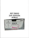 ETHICON Z880G PDS II (Polydioxanone) Suture 1 (244cm) ТР-1 EXP 2023 04 (9/Box)