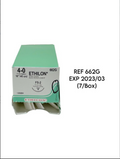 ETHICON 662G ETHILON nylon suture 4-0 (1.5 metric) 18" (45 cm) EXP 2023 03 (7/Box)