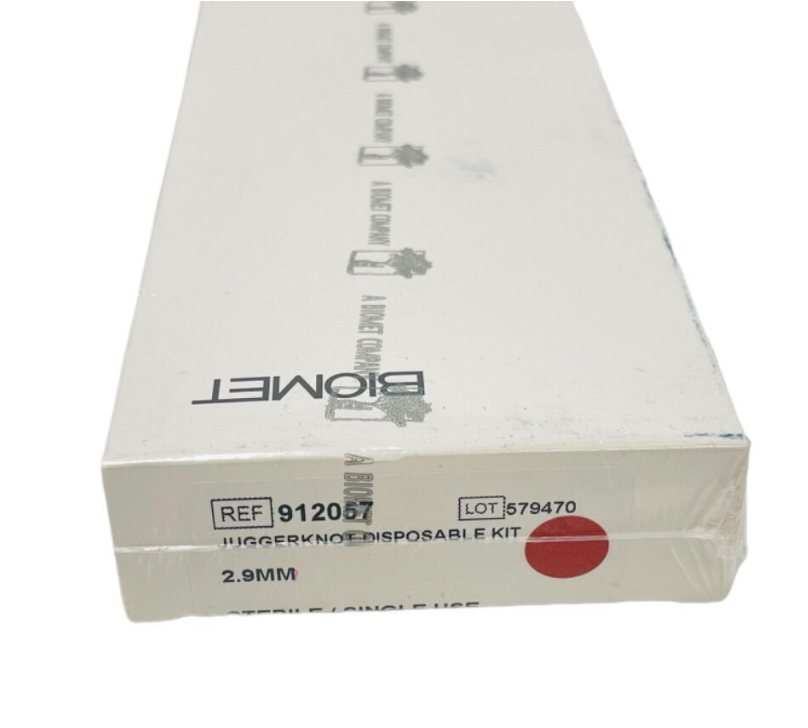 BIOMET 912057 JUGGERKNOT DISPOSABLE KIT 2.9MM EXP 2020 03