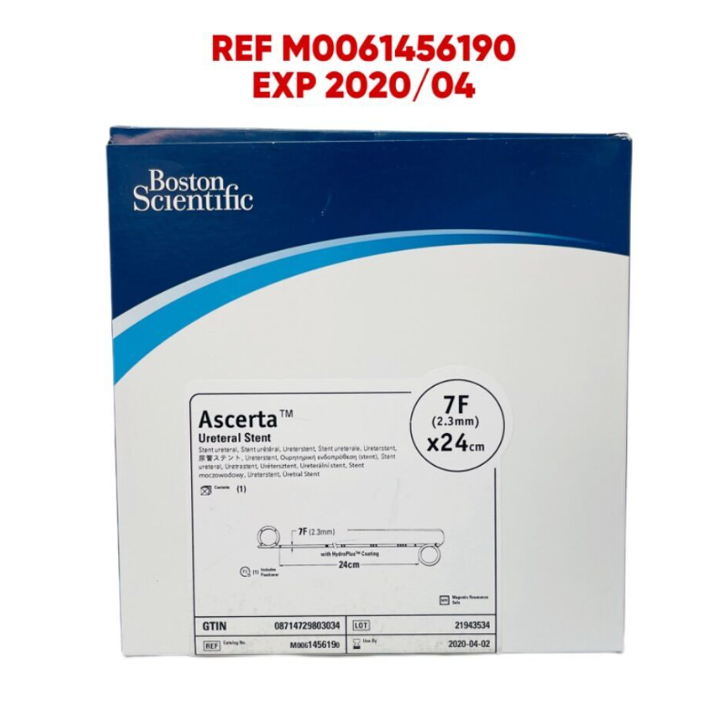 BOSTON SCIENTIFIC M0061456190 Ascerta Ureteral Stent 7F (2.3 mm) x24cm  EXP 2020 04