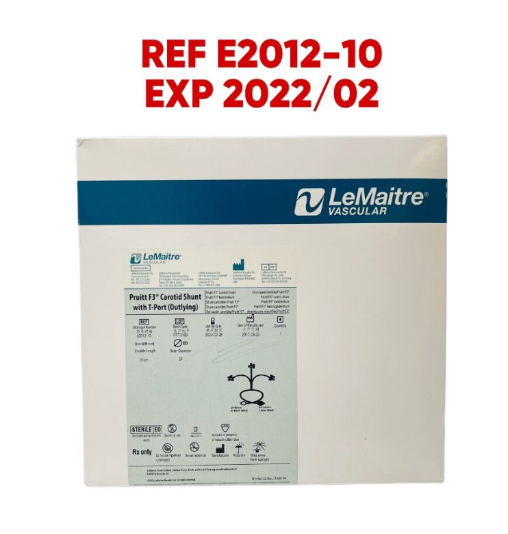 LEMAITRE E2012-10 Pruitt F3 Carotid Shunt with T-Port (Outlying) EXP 2022 02
