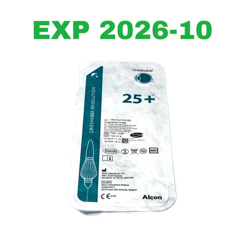 ALCON GRIESHABER 705.43P 25+ REVOLUTION DSP ENDGRASPING FORCEPS EXP 2026 10