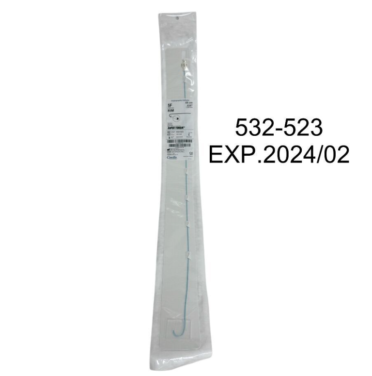 CORDIS 532-523 SUPER TORQUE Angiographic Catheter 5F X 65cm EXP. 2024 02