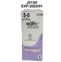 ETHICON J213H Coated VICRYL (Polyglactin 910) Suture UNDYED BRAIDED 5-0 36/ BOX EXP. 2022 01