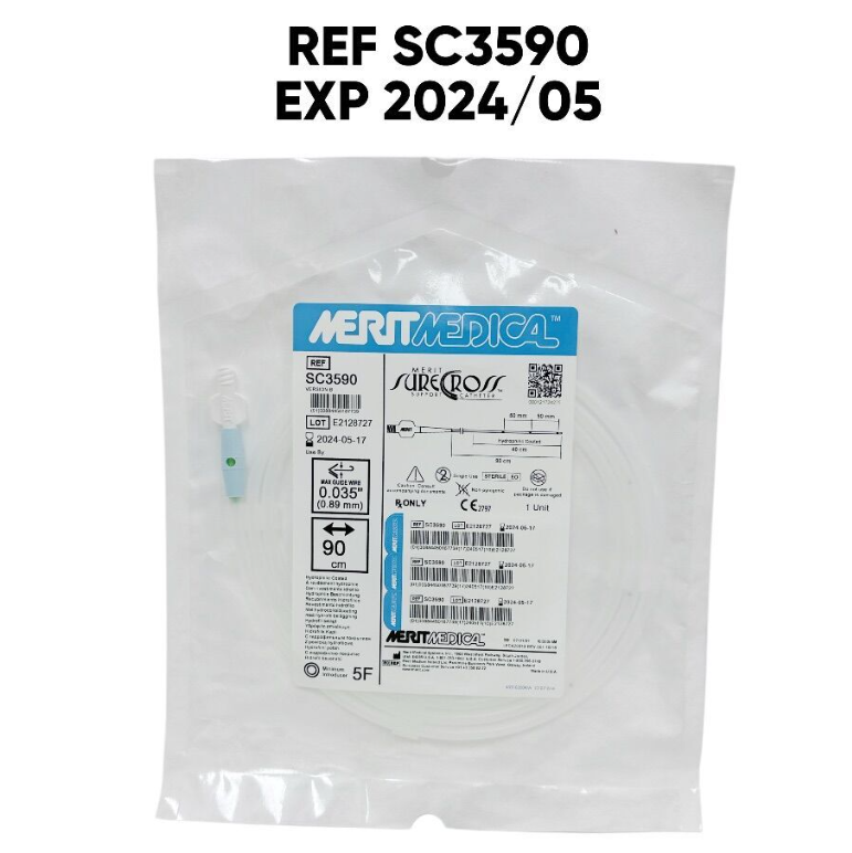 MERIT MEDICAL SC3590 SureCross Support Catheter 0.035" X 90cm EXP. 2024 05