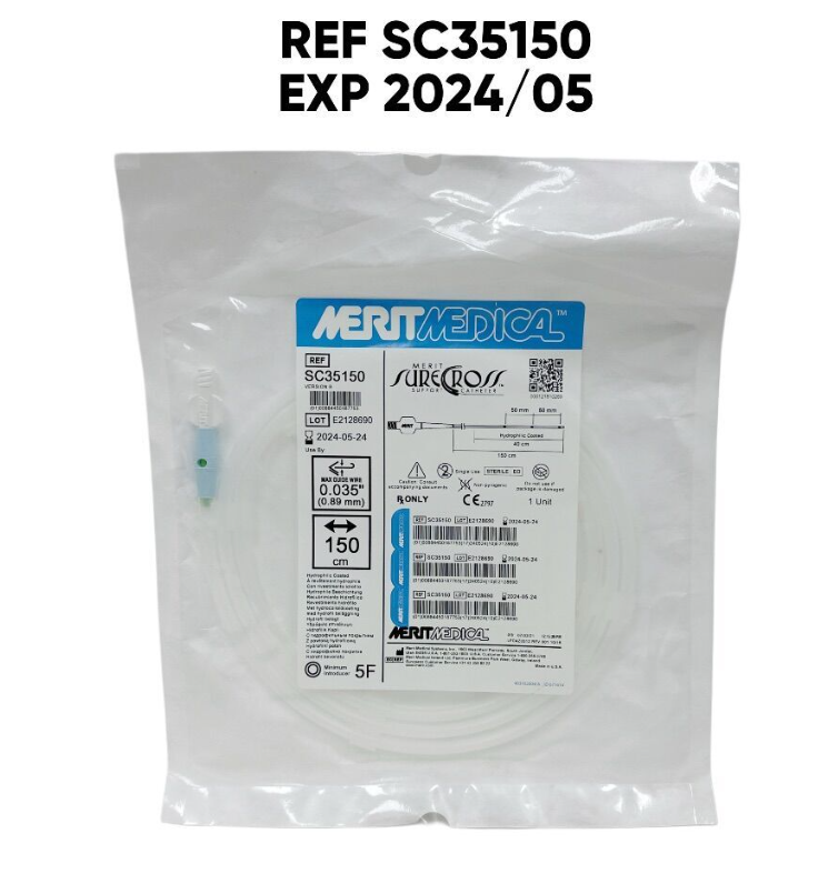 MERIT MEDICAL SC35150 SureCross Support Catheter 0.035" X 150cm, EXP.2024 05