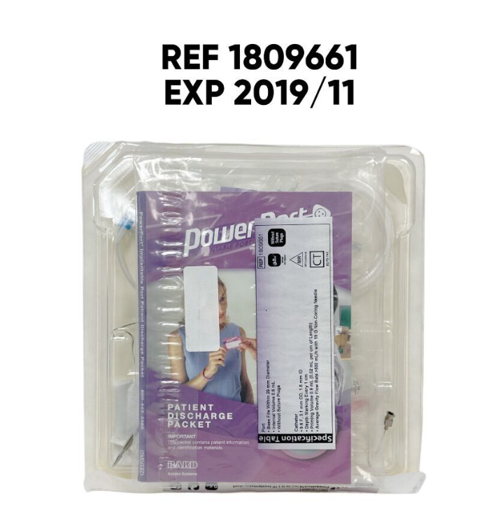BARD 1809661 PowerPort isp M.R.I. Implantable Port 9.6F EXP.2019 11