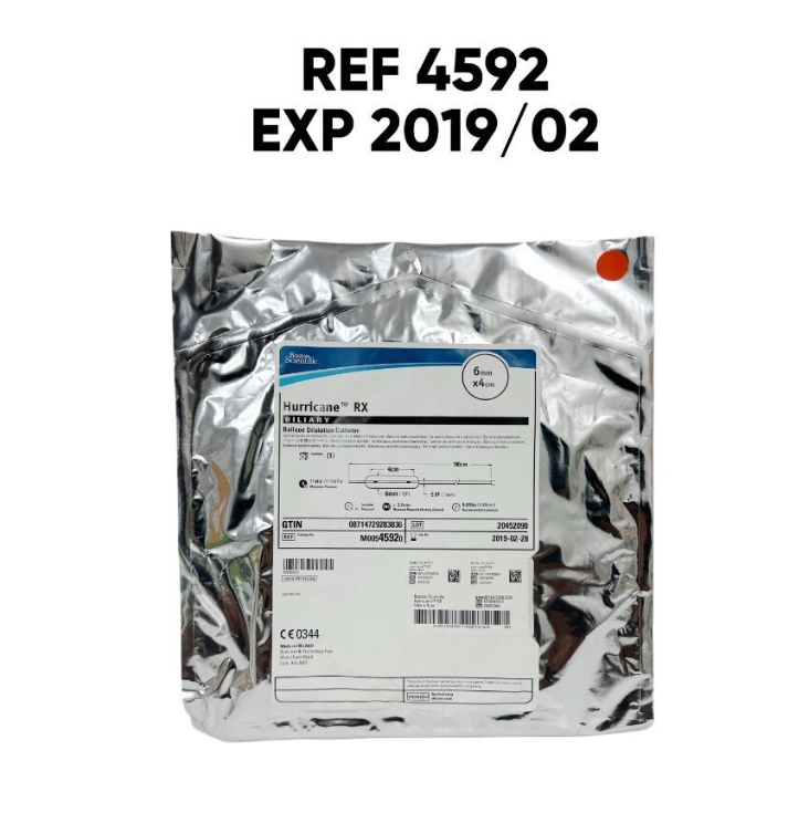BOSTON SCIENTIFIC 4592 Hurricane RX BILIARY Balloon Dilatation Catheter 6mm X 4cm EXP 2019 02