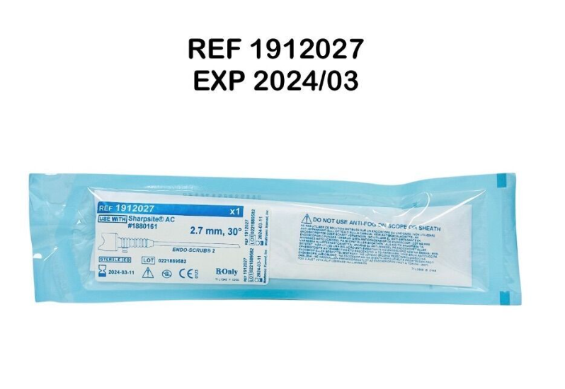 MEDTRONIC 1912027 ENDO-SCRUB 2 SHEATH 2.7MM 30 Degree FOR USE WITH SHARPSITE AC EXP 2024 03