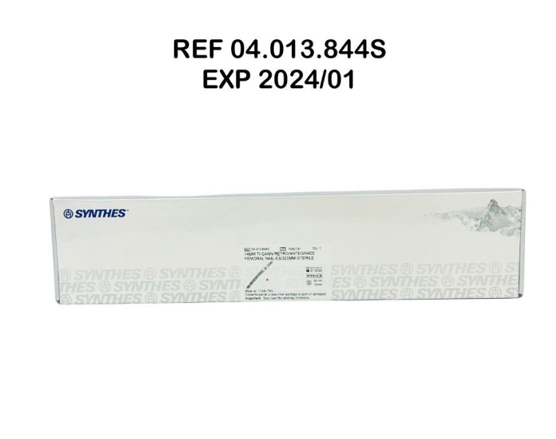 SYNTHES 04.013.844S 14MM TI CANN RETRO/ANTEGRADE FEMORAL NAIL-EX/320MM-STERILE EXP 2024 01