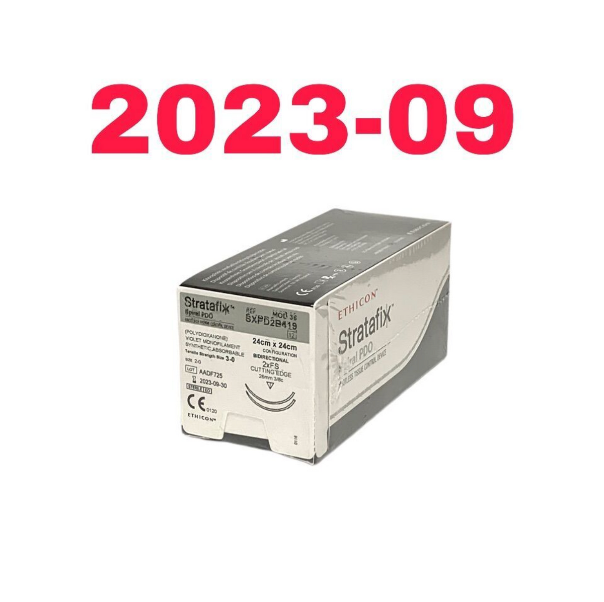 ETHICON SXPD2B419 MOD36 STRATAFIX SPIRAL PDO KNOTLESS TISSUE CONTROL DEVICE VIOLET MONOFILAMENT SYNTHETIC ABSORBABLE EXP 2023 09