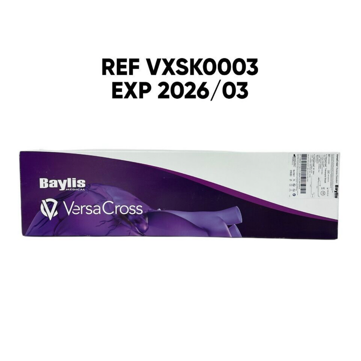 BAYLIS MEDICAL VXSK0003 8.5F 63cm 55 Curve VersaCross Transseptal Sheath with Standard Curve D0 Dilator (180cm J-tip Guidewire with OD=0.035in) 180cm EXP 2026 03