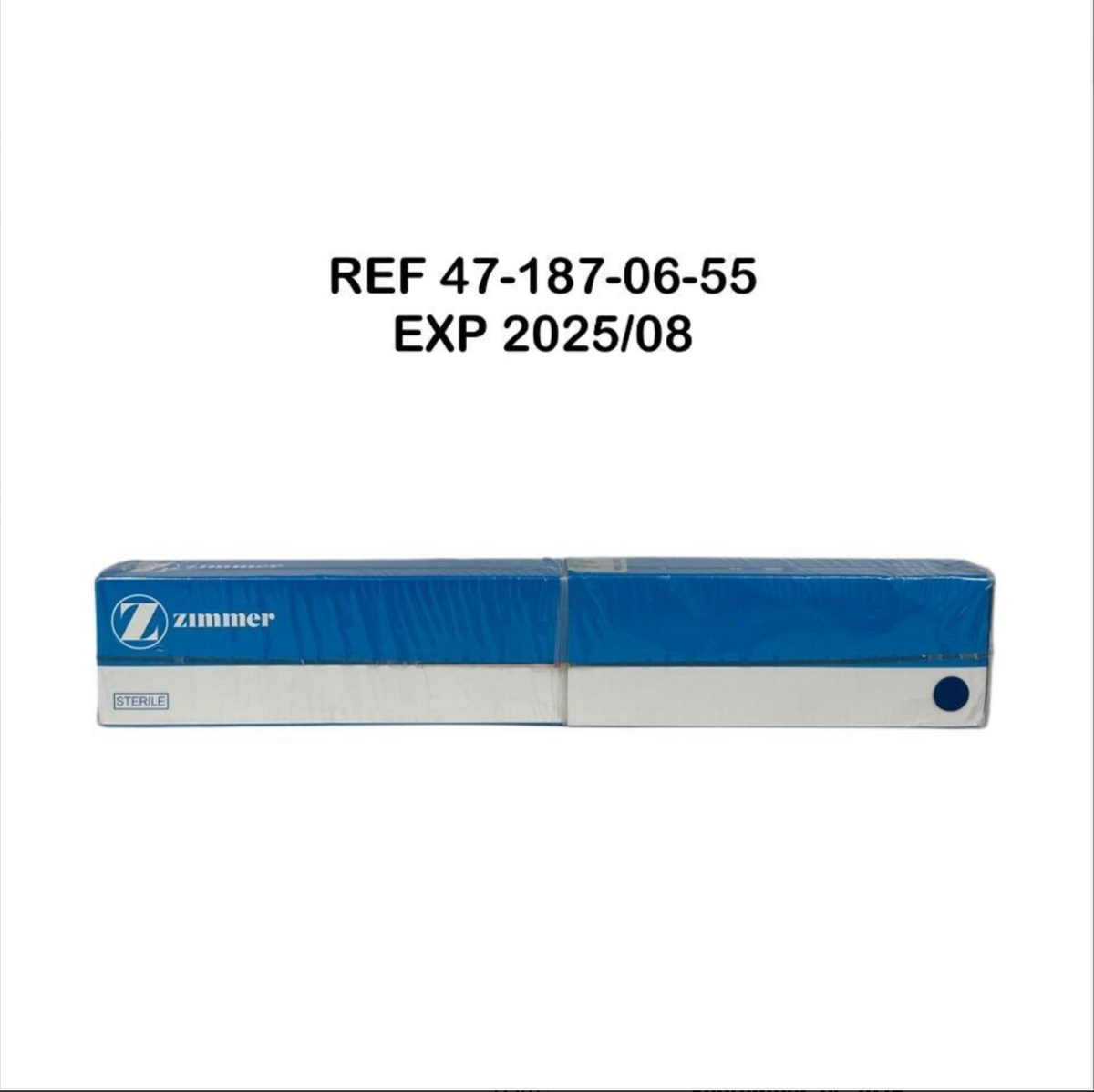 ZIMMER 47-187-06-55 Steinmann Pin Diameter 5/32 Inch (vmm) Length 9 Inch (22.9 cm) EXP 2025 08