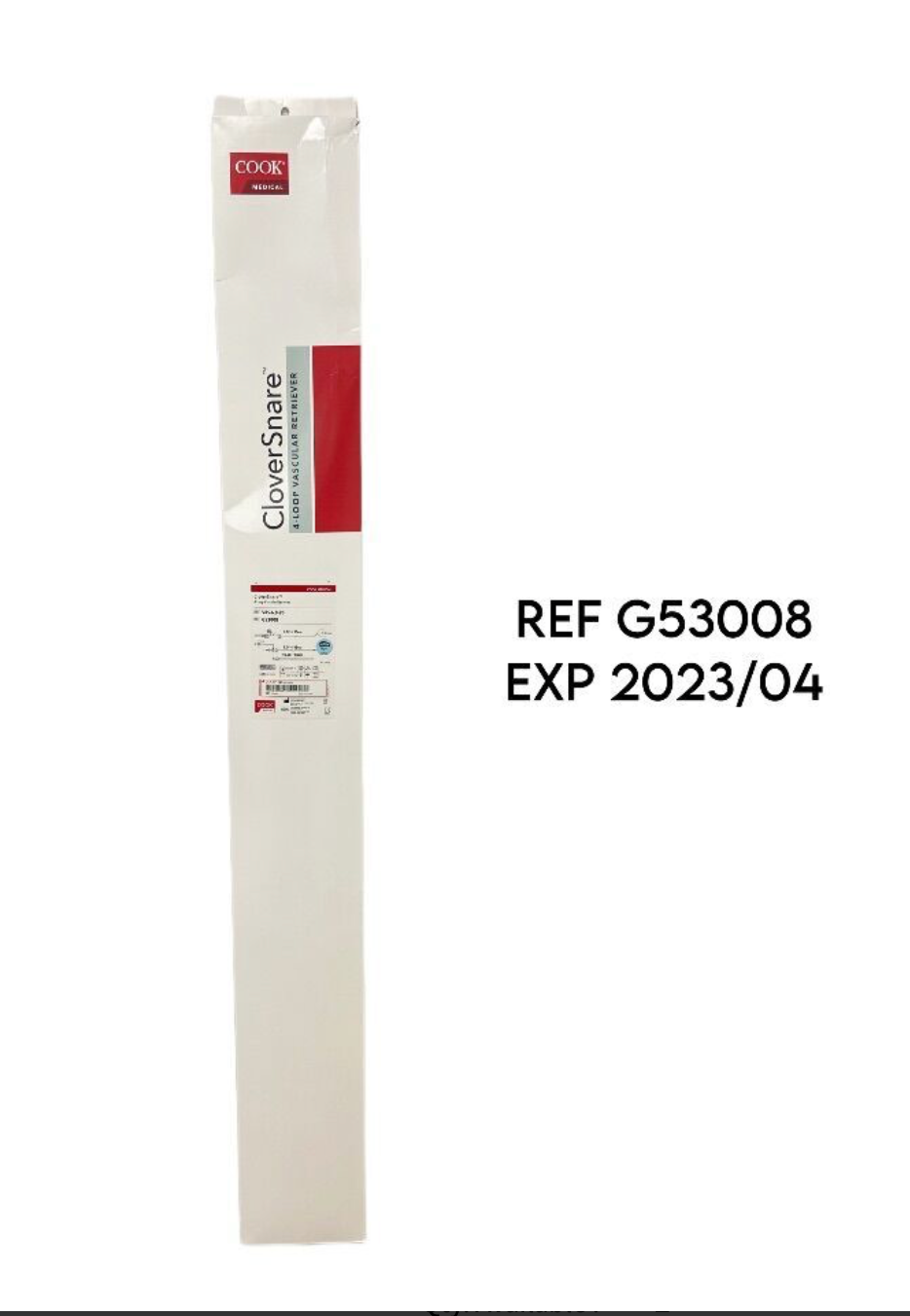 COOK MEDICAL G53008 cloversnare 4 Loop vascular retriever EXP 2023 04