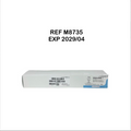 ETHICON M8735 PROLENE Polypropylene blue monofilament non-absorbable suture 7-0 (0.5 Ph. Eur.) BV175-6 8 mm 3/8C aperpoint EXP 2029 04