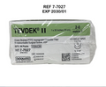 TELEFLEX 7-7027 TEVDEK II Green Braided PTFE Impregnated Fetyester Fiber Nonabsorbable Surgical Suture 1 x 30 Inches (75 cm) 2-0 EXP 2030 01