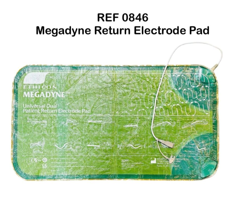 ETHICON 0846 MEGADYNE Universal Dual Patient Return Electrode Pad EXP. 2024 07