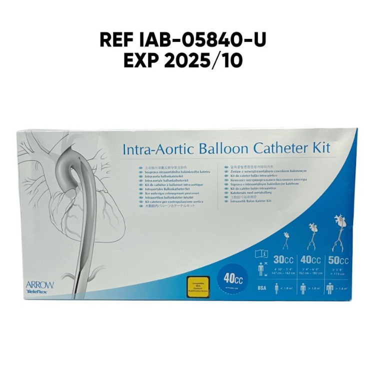 ARROW IAB-05840-U Ultra 8 Intra-Aortic Balloon Catheter Kit 8 Fr. X 40 cc EXP 2025 10
