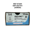 ETHICON 8725H PROLENE blue monofilament non-absorbable suture 5-0 (1 Ph. Eur.) C-1 EXP 2027 01 (26/BOX)