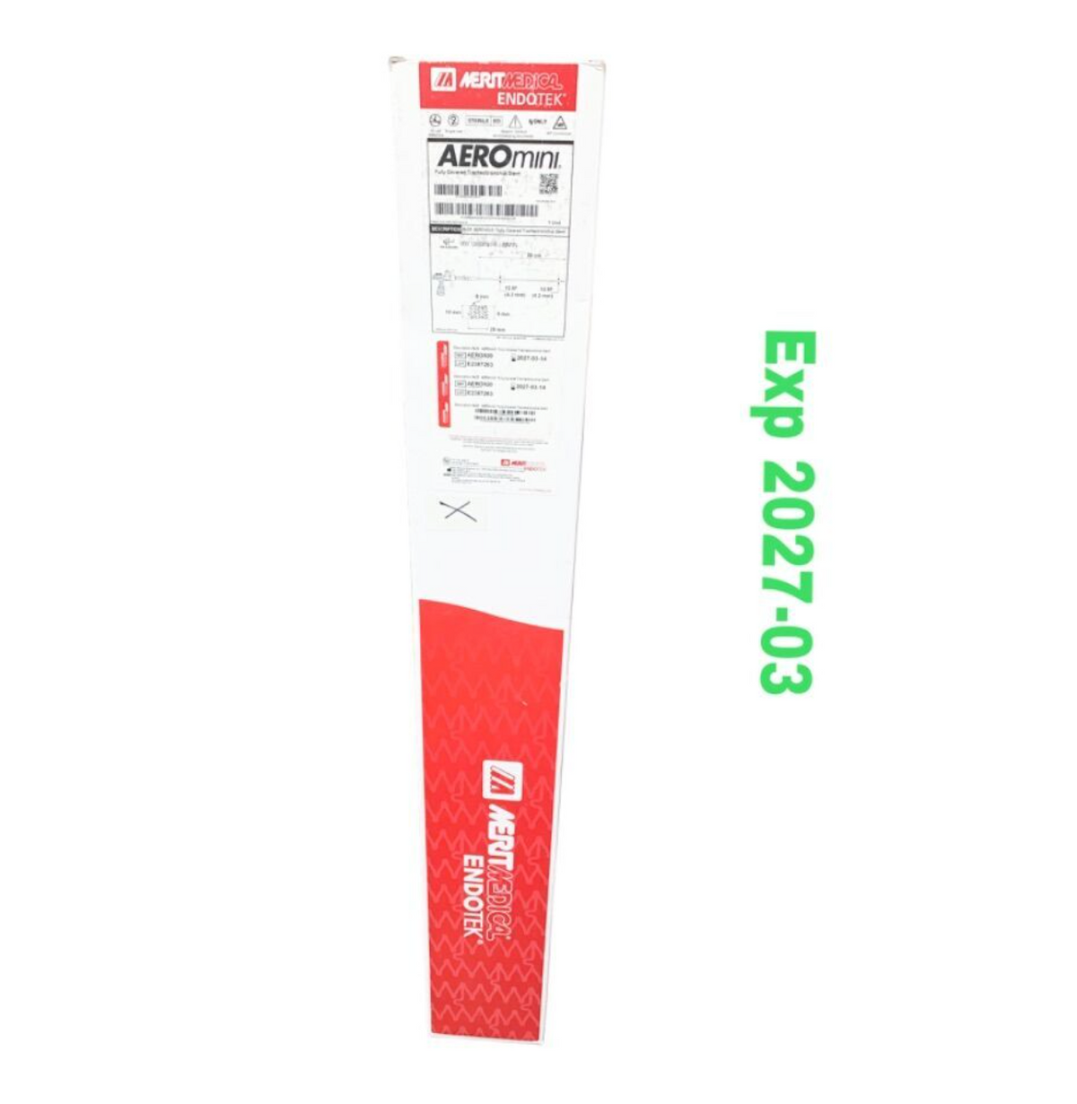 MERIT MEDICAL AERO820 AEROmini Fully Covered Tracheobronchial Stent (8x20mm) Exp 2027 03